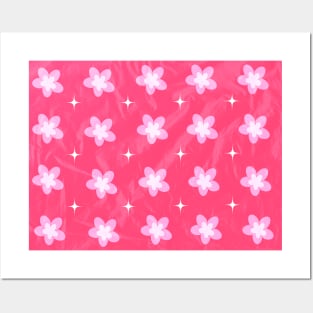 Cherry Blossom Pattern Posters and Art